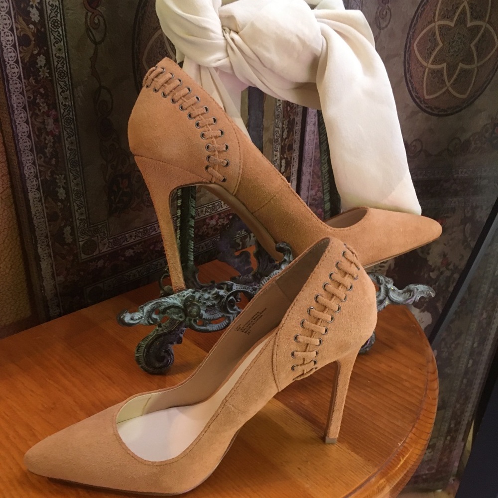 Ladies Suede dress shoes high heels